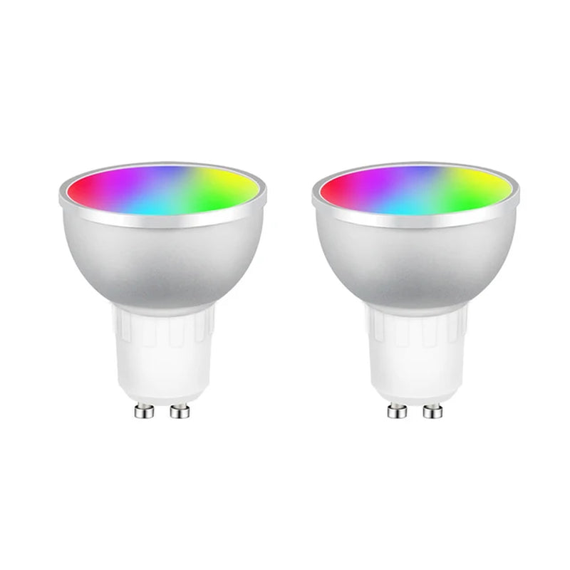 1-10Pcs Zigbee Smart Home LED Bulb Spot Night Light Lamp 5W GU10 RGBCW Tuya Smartthings Works Alexa Google Home Hue-Compatible