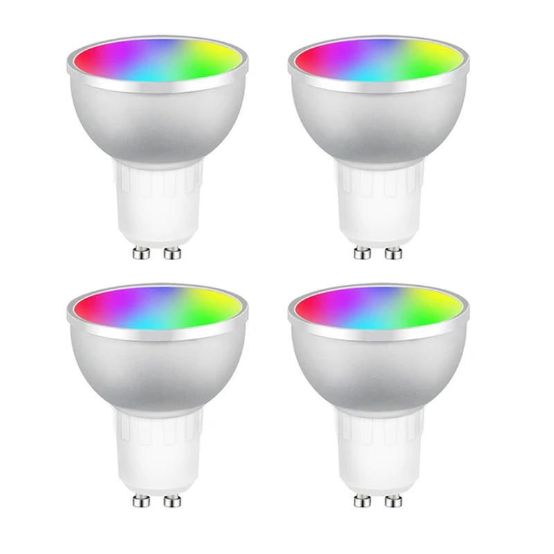 1-10Pcs Zigbee Smart Home LED Bulb Spot Night Light Lamp 5W GU10 RGBCW Tuya Smartthings Works Alexa Google Home Hue-Compatible