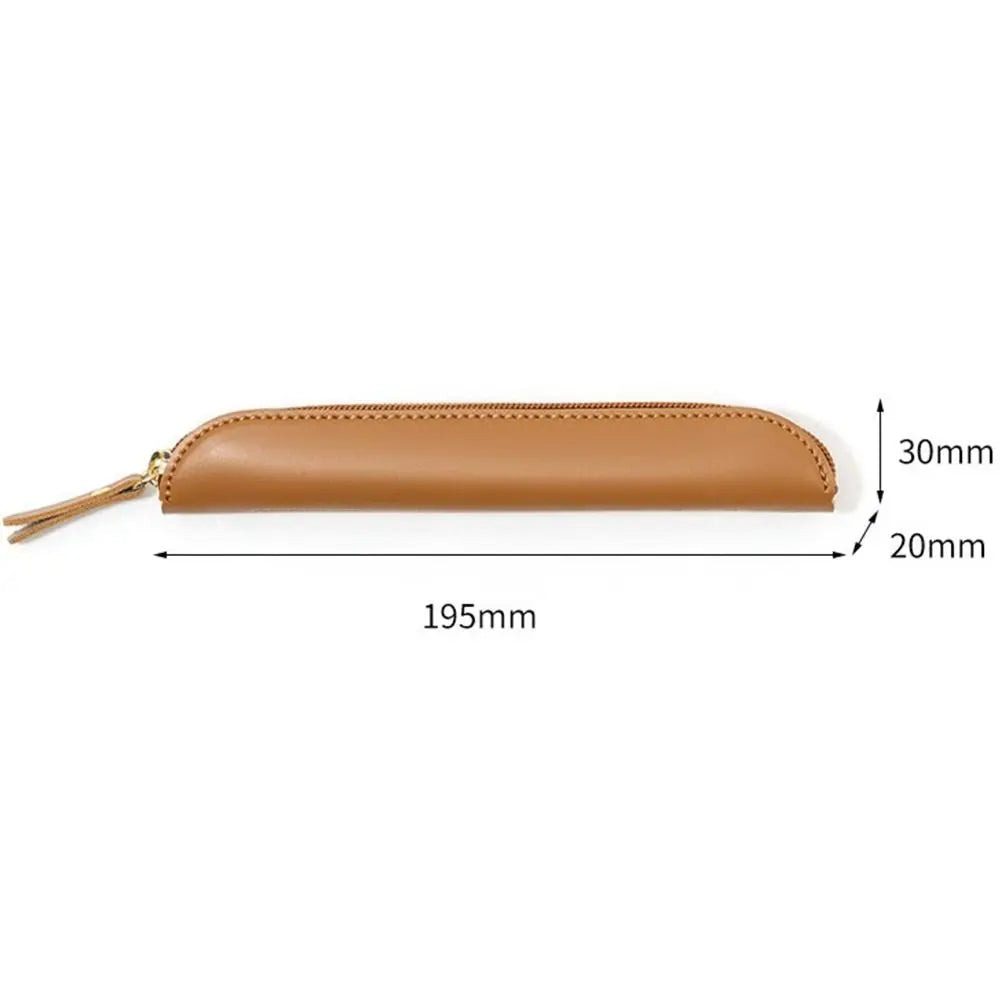 Waterproof Business Fountain Pen Case Desktop Organizer High-End Leather Pen Protective Cover Handmade Pencil Bag Pen Cover