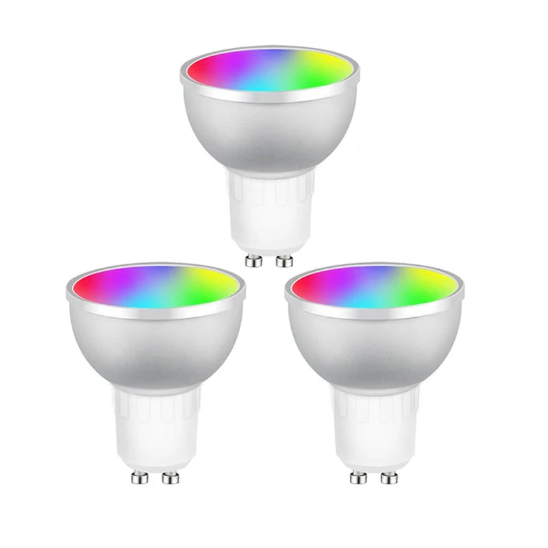 1-10Pcs Zigbee Smart Home LED Bulb Spot Night Light Lamp 5W GU10 RGBCW Tuya Smartthings Works Alexa Google Home Hue-Compatible