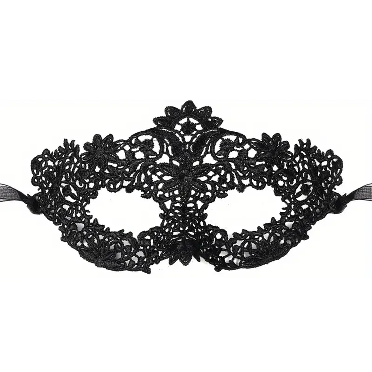2Pcs Elegant Black Lace Masquerade Mask Set for Couples - Perfect for Venetian Party, Mardi Gras, and Halloween Celebrations