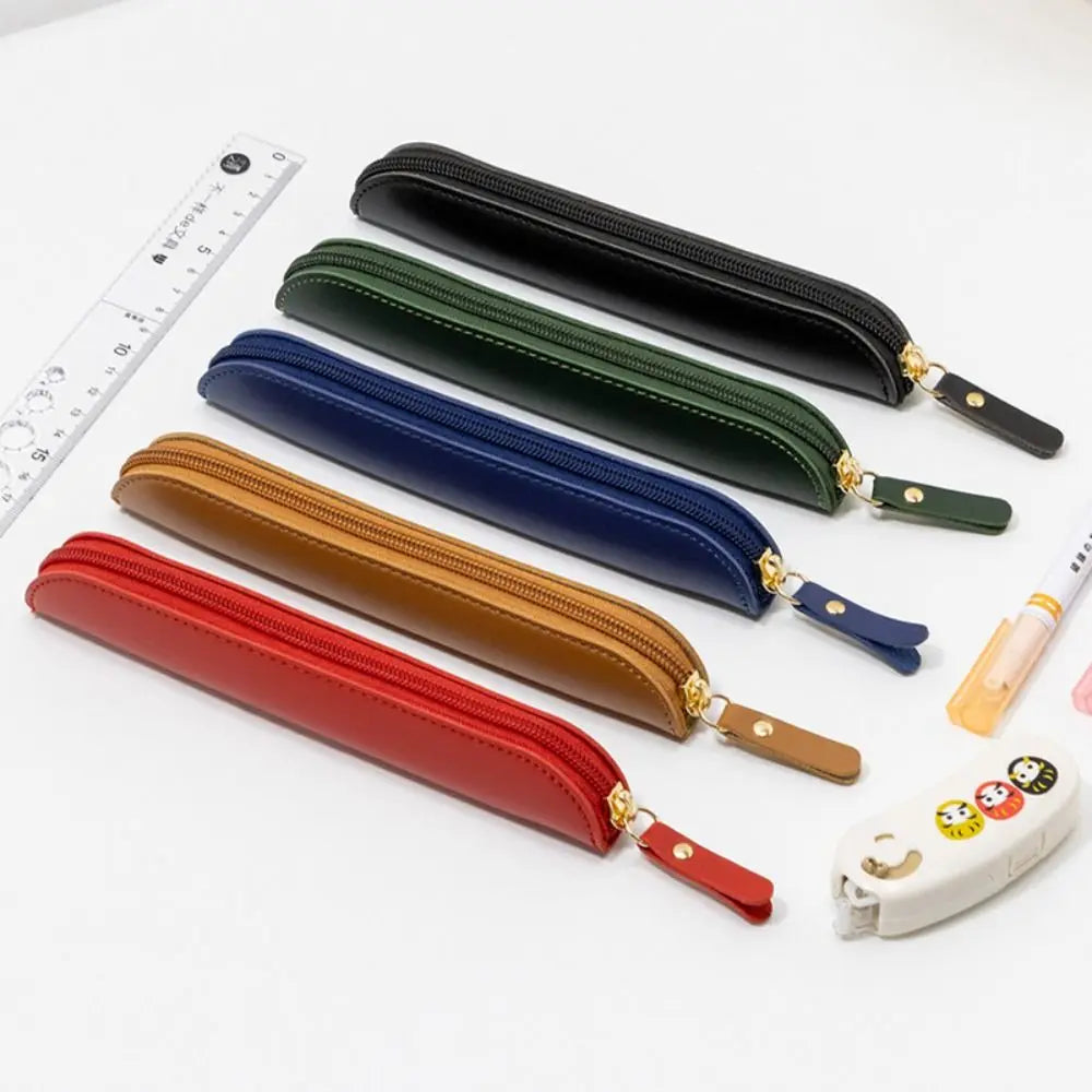 Waterproof Business Fountain Pen Case Desktop Organizer High-End Leather Pen Protective Cover Handmade Pencil Bag Pen Cover