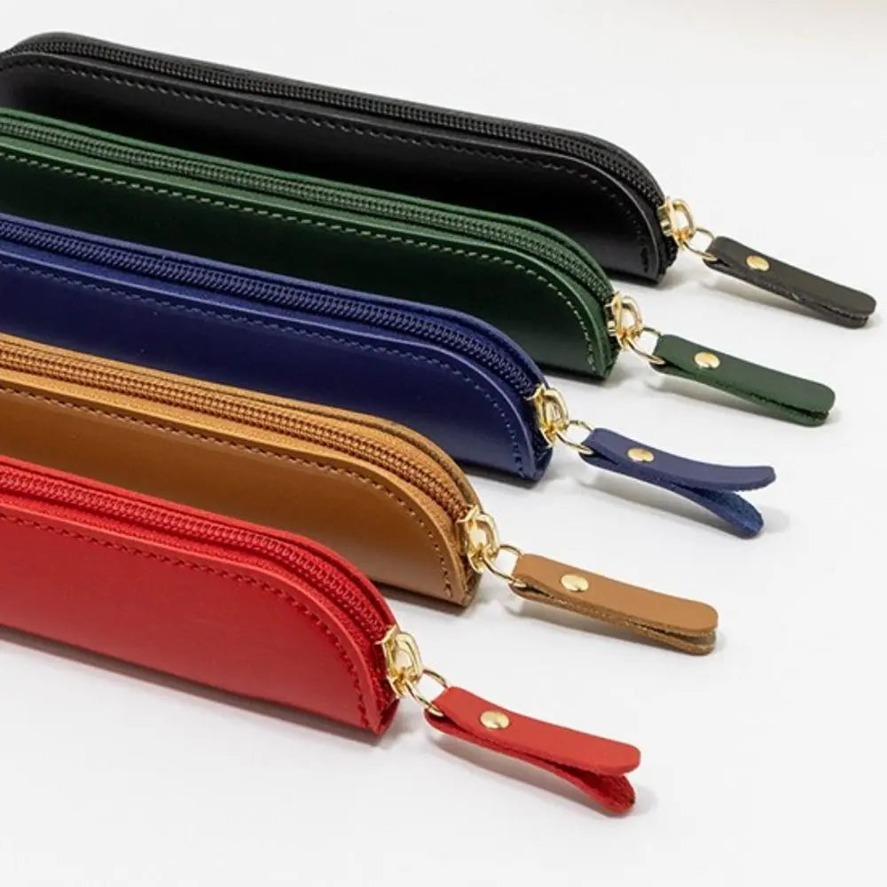 Waterproof Business Fountain Pen Case Desktop Organizer High-End Leather Pen Protective Cover Handmade Pencil Bag Pen Cover
