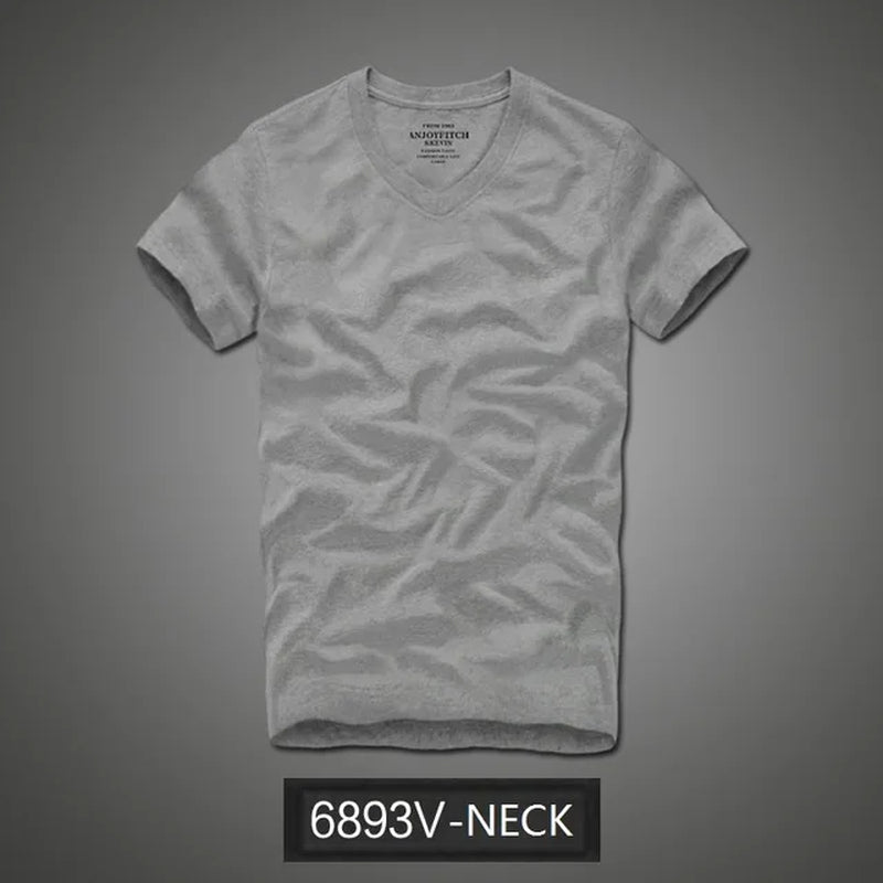 Summer T Shirt 2018 New 100% Cotton Solid T-Shirt Men Short Sleeve Camiseta