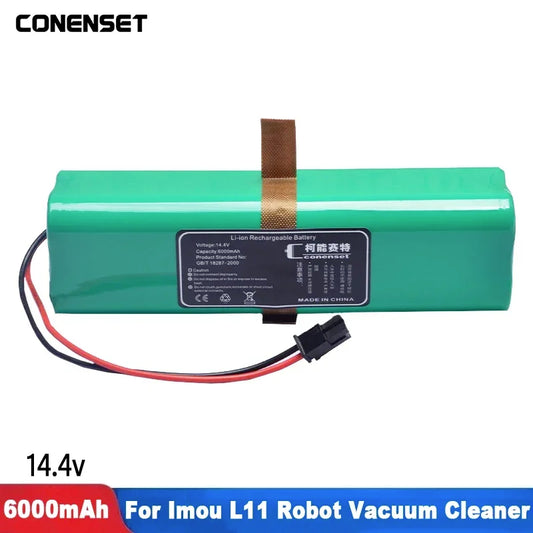 14.4V Replacement Battery for Imou RV-L11-A RV1C Robot Vacuum Cleaner Battery Pack Capacity 6000Mah Accessories Parts