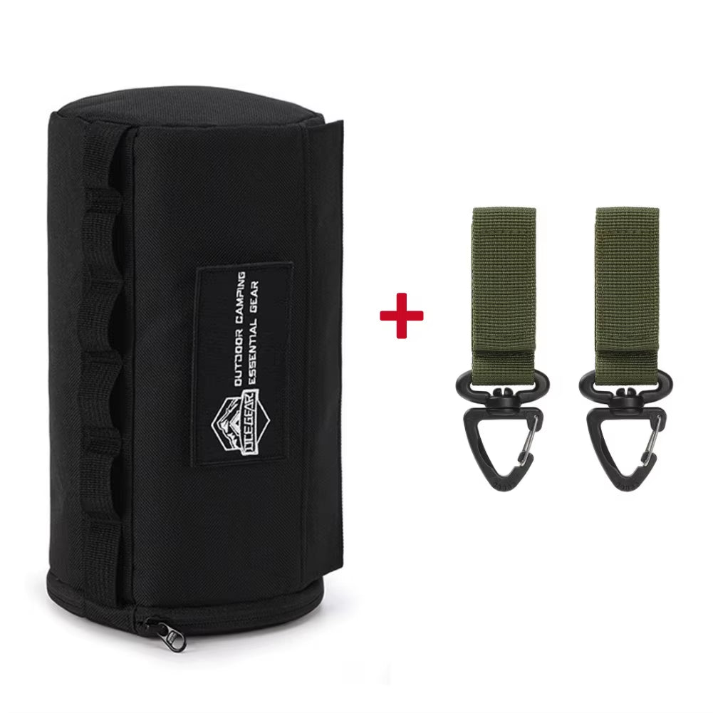 Outdoor Tissue Case Portable Roll Paper Storage Holder Polyester Waterproof Hanging Napkin Holder for Picnic Camping Hiking