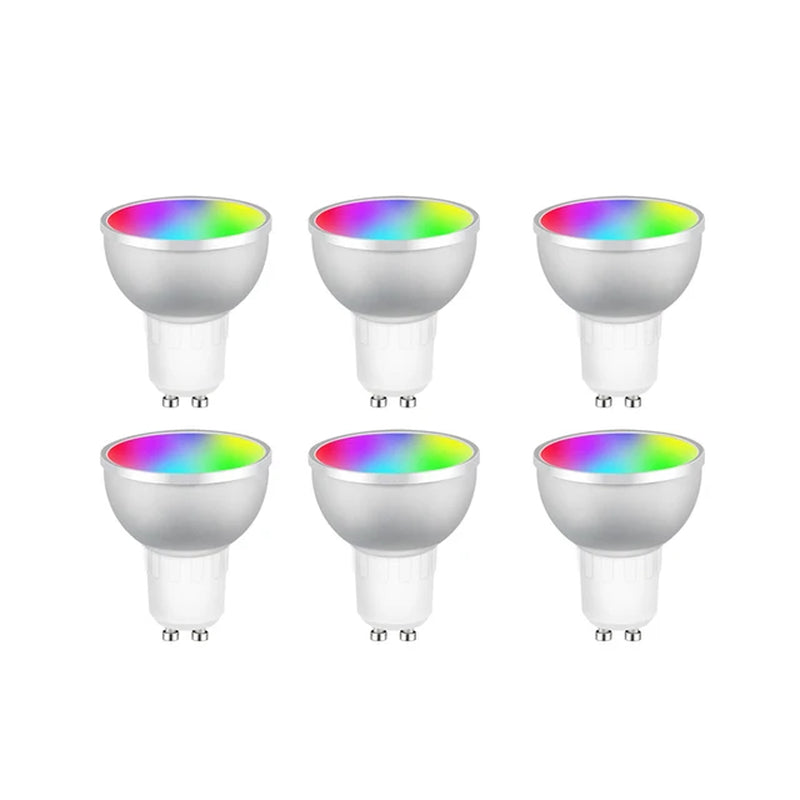 1-10Pcs Zigbee Smart Home LED Bulb Spot Night Light Lamp 5W GU10 RGBCW Tuya Smartthings Works Alexa Google Home Hue-Compatible