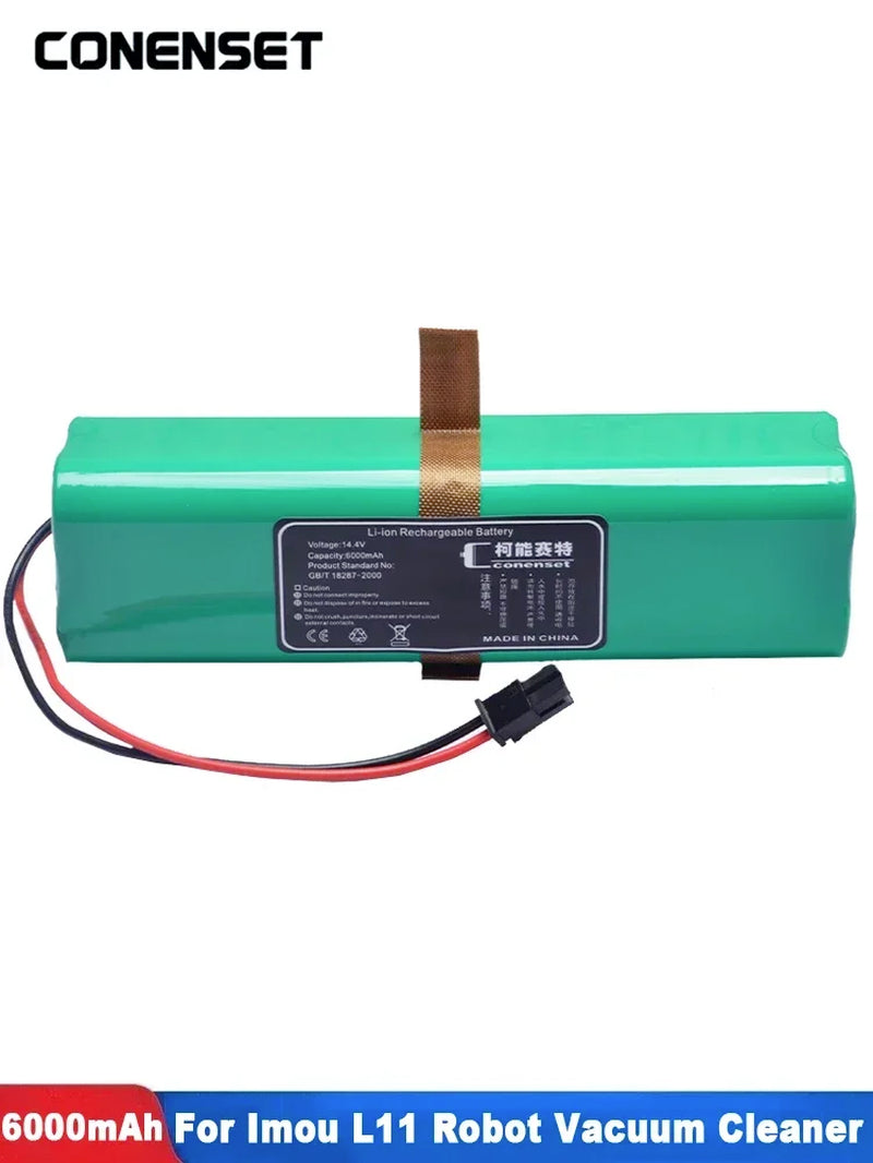 14.4V Replacement Battery for Imou RV-L11-A RV1C Robot Vacuum Cleaner Battery Pack Capacity 6000Mah Accessories Parts