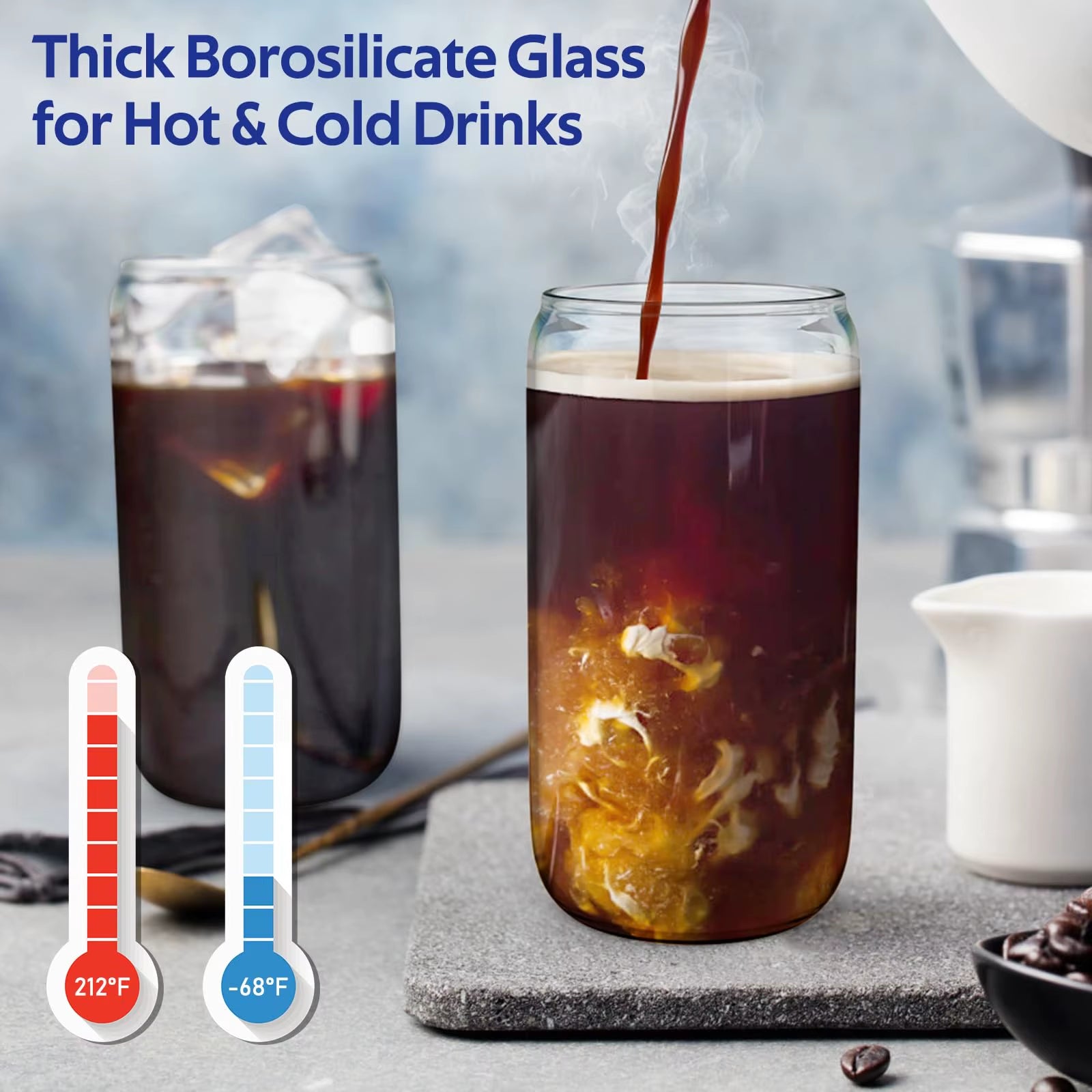 1/4Pcs 400ML Glass Cup with Wooden Lid and Straw Juice Drink Beer Mug Coffee Milk Transparent Water Cup Suitable for Parties
